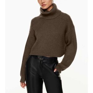 Artizia Babaton Women’s Merino Wool Turtleneck Long Sleeve Sweater Size Small